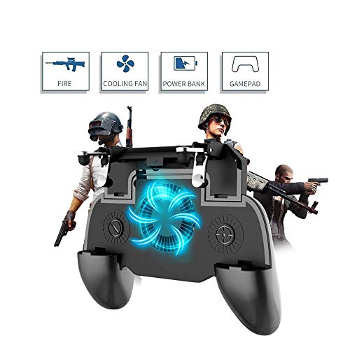 CJVJKN Mobile Game Controller, [Upgrade Version] 4 in 1 Cooling Pad Mobile Power