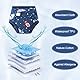 Aolso Töpfchen-Trainingshosen, 5PCS Baby-Kleinkind-Trainingshosen, Kinder Töpfchen Trainingshose für Mädchen Jungen, 100% Baumwolle, Waschbar und Wiederverwendbar (Kantenumwickelte, Stil A -110)