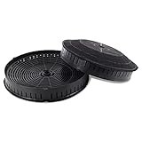 2 x DL-pro filtro de carbón activado para Whirlpool 484000008824 Wpro Type57 CHF57 AEG 4055171138 4055217501 Campana extractora