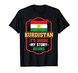 Kurdistan Kurde Kurdische Flagge T-Shirt