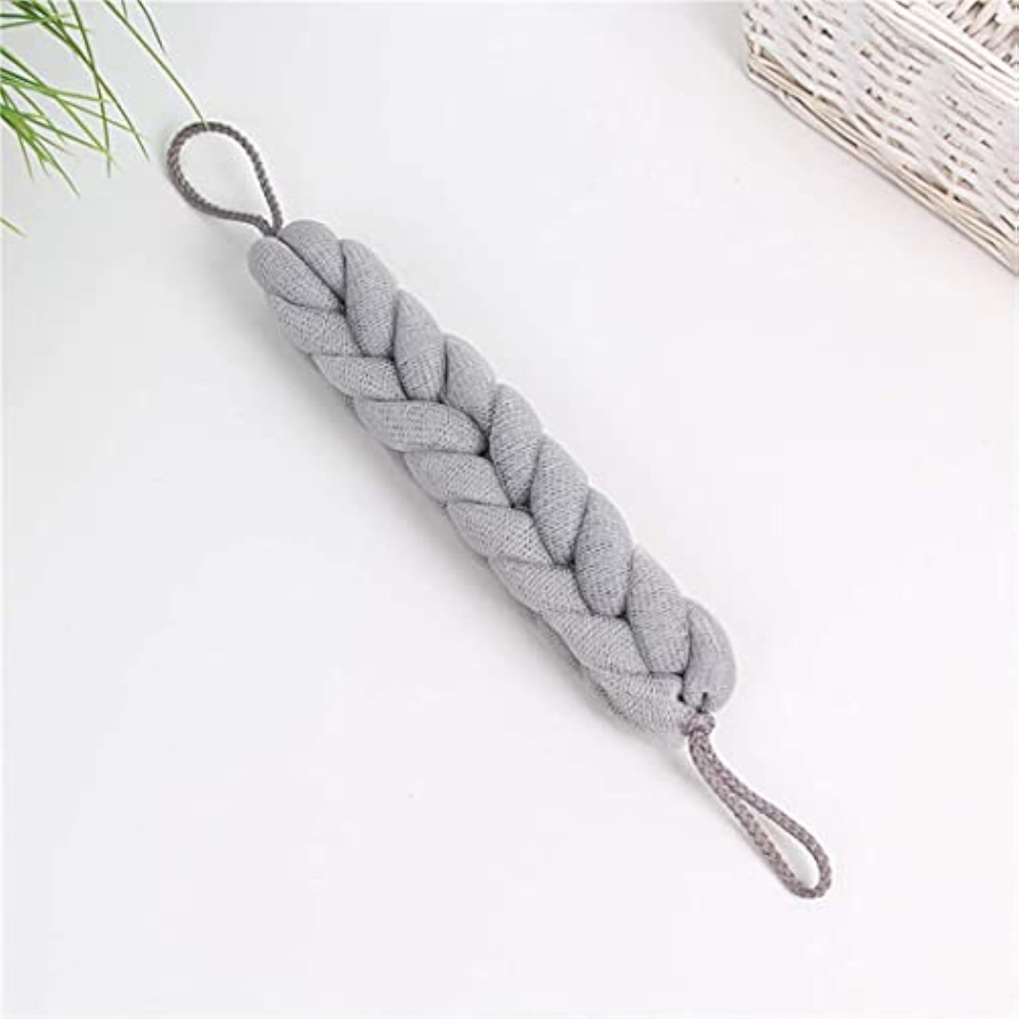 6 Pcs Long Stretch Back Sponge with Rope Handles