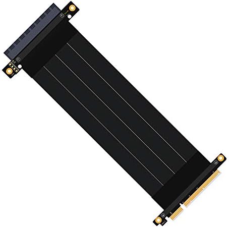 superpuls  Pcie Riser Cable PCI-e PCI Express 8X Extension pci-e 8X Card(180 Degree 20cm Extension Cord