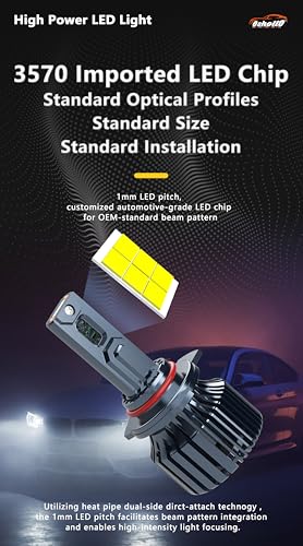 Image of Oshotto M1 Series H1 300 Watt (150W+150W) LED Headlight /Foglight Bulb, 30000Lumens 6500K Cool White, with 2 Year Warranty (Pack of 2)
