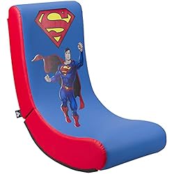 Subsonic - Superman - Silla De Juego Gaming Rock'n'Seat Junior - Asiento Gamer para Habitación De Niños Y Adolescentes con Licencia Oficial (Playstation 5)