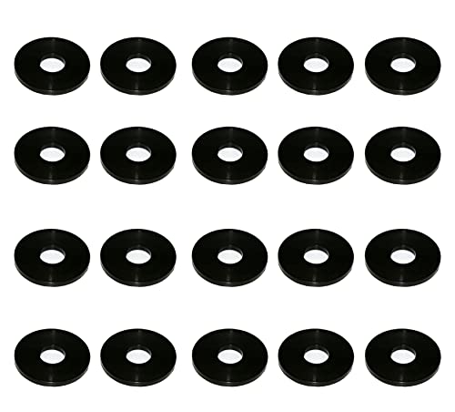 M5 x 15mm Nylon Black Penny Washers Fender Repair Washer Mudguard DIN 9021 (Pack of 20)