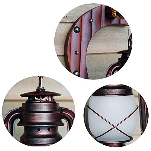 Iluminación de Seguridad E27 Montada en la Pared Exterior fabricada en hierro forjado antiguo 6