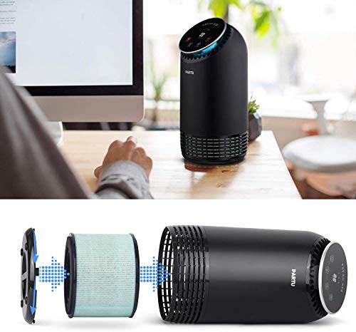 PARTU BS-08 HEPA Air Filter Replacement Filter, 3-in-1 Filtration System Include Pre-Filter, True HEPA Filter, Activated Carbon Filter - Thumbnail 4