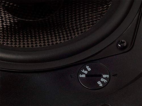Image of Monoprice Alpha 2-Way Ceiling Speakers - 6.5 Inch (Pair) Carbon Fiber, Paintable Magnetic Grille, Louder with Less Power,BLACK /WHITE