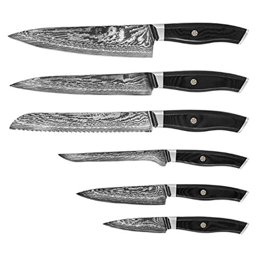 Set Cuchillos Cocina 6 Piezas Acero inoxidable