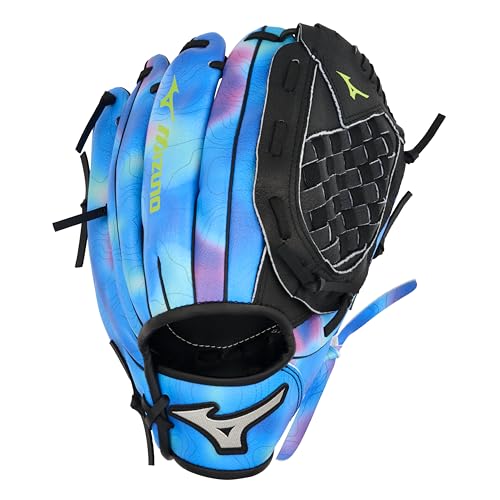 Mizuno Kid's Prospect PowerClose Youth Baseball Glove, V-Flex Notch, Parashock Palm Pad, Buttersoft Palm Liner, Right Hand Throw, 11"|All Positions|Ages 7-8