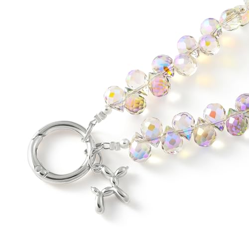richginker Sparkling Beaded Phone Wrist Strap with Box, D-Light Purple - image 7