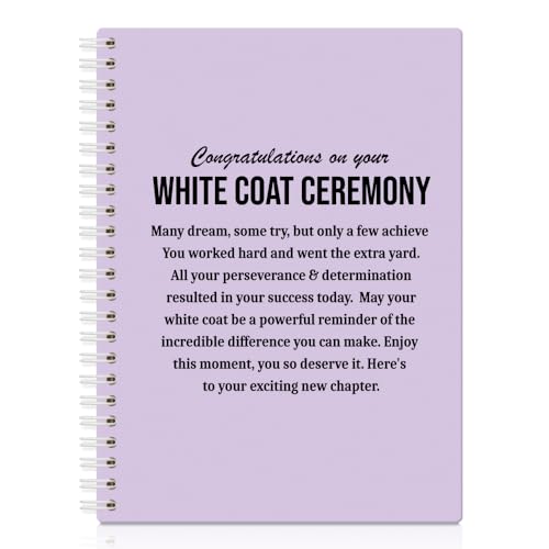 Cadeau pour fille et fils diplômés : carnet de notes médical violet