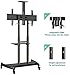 NB North Bayou Mobile TV Cart TV Stand with Wheels for 55