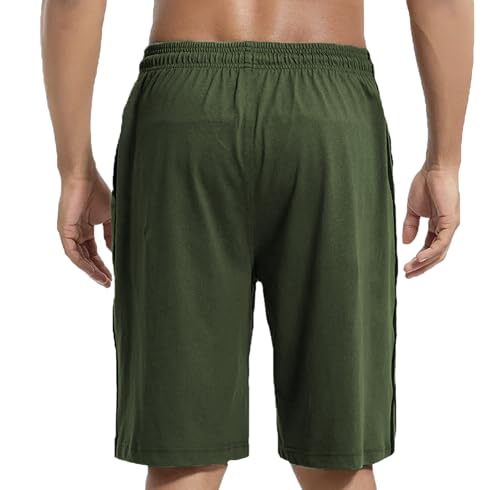 Image of West Gate Clothing Plus Size Men Cotton Knee Length Shorts | Casual and Night Wear | Pack of 3