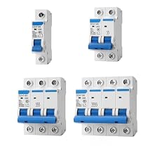 Rail Miniature Circuit Breaker DZ47-63 AC Household Circuit air Switch 1P 2P 3P 4P MCB 6A10A16A 20A 25A 32A 40A 50A 63A3P,25A