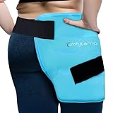 Comfytemp Large Hip Ice Pack Wrap for Sciatica, Hip Replacement, Reusable Gel Ice Packs for Injuries, Fracture, Pain Relief, Cold Compress Hip Brace Physical Therapy Recovery (L/XL)