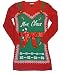 Allison Brittney Women's Mrs. Clause Bow Ugly Christmas Sweater Dress