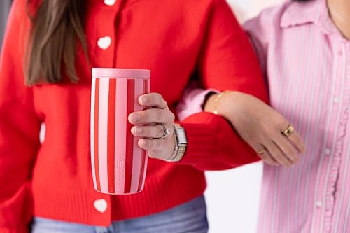 Image of Simple Modern Travel Coffee Mug Tumbler with 360 Lid | Ceramic-Lined Insulated Stainless Steel Cold Brew Iced Coffee Cup | Gift for Women Men Her Him | Voyager Signature | 16oz | Lovers Lane