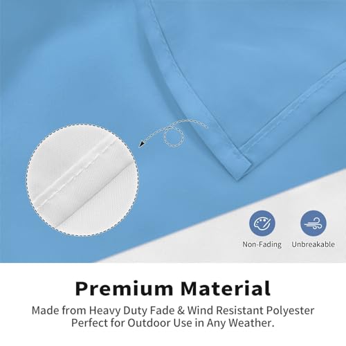 Drapeau argentin double face résistant au vent 1,5 x 2,4 m pour l'extérieur - 6