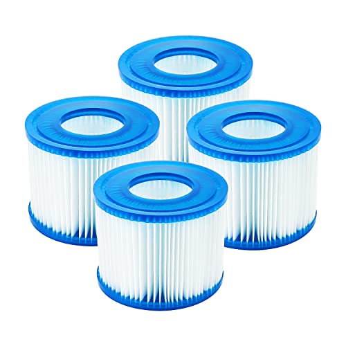 Covienapp Cartouche Filtrantes de Piscine pour Best-Way 58323 Lay-Z-Spa Taille VI Standard (Lot de 4) Cover