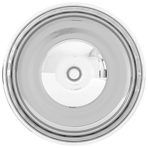 Lavabo de cerámica plateado redondo de 32,5 cm x 14 cm moderno 7