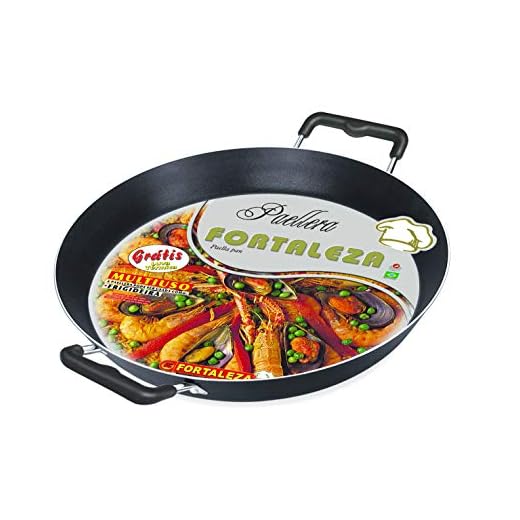 Paellera 40 Alumínio Fortaleza Preto