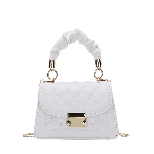 Bolsa Feminina Pequena Fashion Transversal Luxo Bolsinha (Branco)