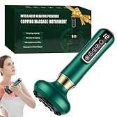 HASAIKA® Massaggiatore Elettrico a Coppettazione, Regolazione della temperatura di aspirazione a 12 posizioni, Adatto per il massaggio di tutto il corpo (Verde)