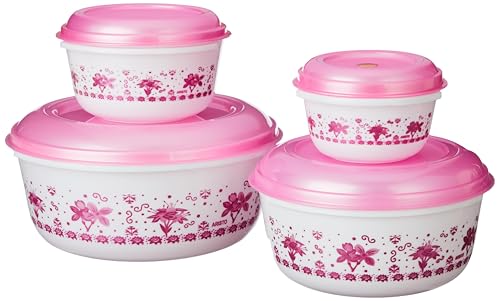 Image of Aristo Supreme Plastic Storage Container Set Of 4, Color May Vary (Capacity - 350-650 - 1300-2500 ml)