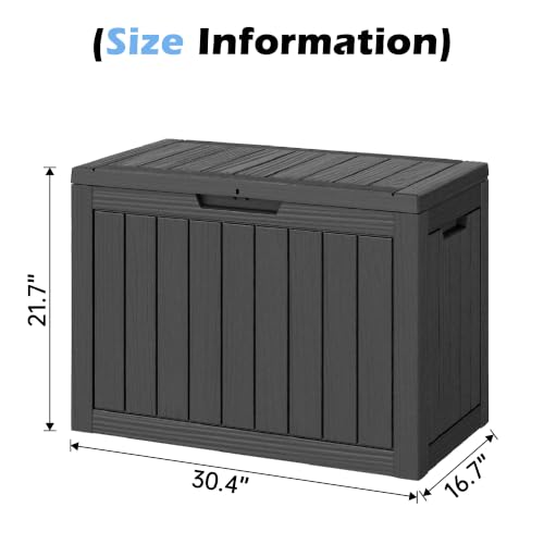 Image of Outdoor Storage Box Waterproof, 55 Gallon Deck Box for Patio Storage