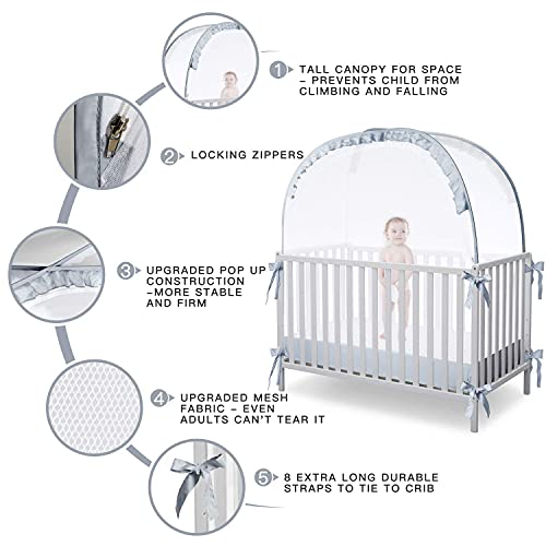 L Runnzer R07-3 Baby Crib Tent Crib Net To Keep Baby In thumb #3