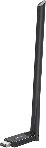 BrosTrend AX900 USB WiFi 6 Adapter for Desktop PC Laptop, Long Range WiFi Dongle, Dual Band 5GHz 600Mbps + 2.4GHz 286Mbps, 6dBi High Gain PC Wi-Fi Antenna, USB2.0 Wireless Adapter for Windows 11/10/7