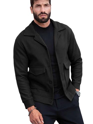 Image of Noble Monk Men's Regular Fit Solid Sweatshirt | Cargo Pocket | Full Sleeve |Stylish Sweatshirt for Men