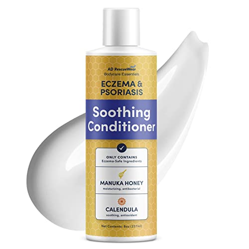 Ad Rescuewear - Bodycare Essentials Soothing Conditioner - For Eczema And Psoriasis - With Manuka Honey, Shea, And Calendula - Fragrance Free - Made In The Usa - 8 Oz #TOP7