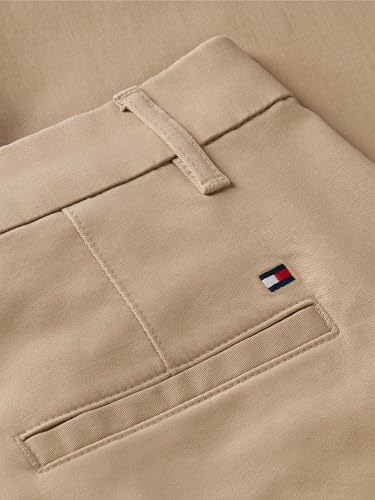 Image of Tommy Hilfiger Women's Twill Slim Chino Pants with Stretch Mid Rise Ankle Pants