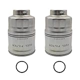 ClouHiden 2Pcs 8-98037480-0 Fuel Filter Compatible with ISUZU NRR NQR NPR NPR-HD with 4JJ1 3.0L