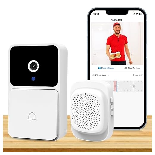 BEEDMXU Wireless Doorbell, with Video Door Bell Cameras Wireless - Remote Intelligent Visual Home Intercom HD Night Vision WiFi Rechargeable, Smart Doorbell Camera