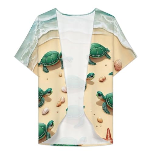 2025 Women's Girls Spring Layering Cardigan Open Front Half Sleeve Cover Ups3