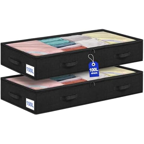 punemi 100L Under Bed Storage Bins Cover