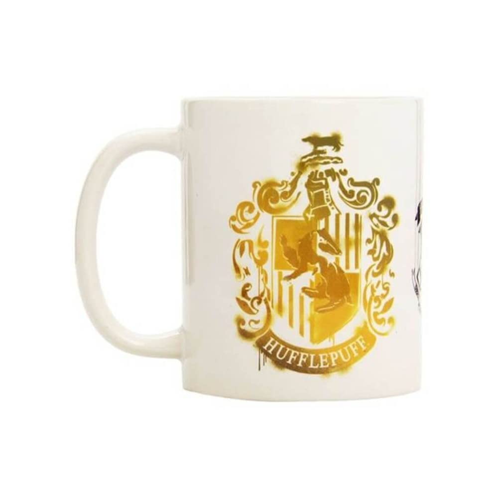 Pyramid International Boys Multi-Colour Harry Potter Hufflepuff And Hogwarts Crests Ceramic Mug In Presentation Box - Official Merchandise