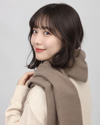 maikun(マイクイーン) マフラー レディース 大判 ウール ストール の商品画像 1