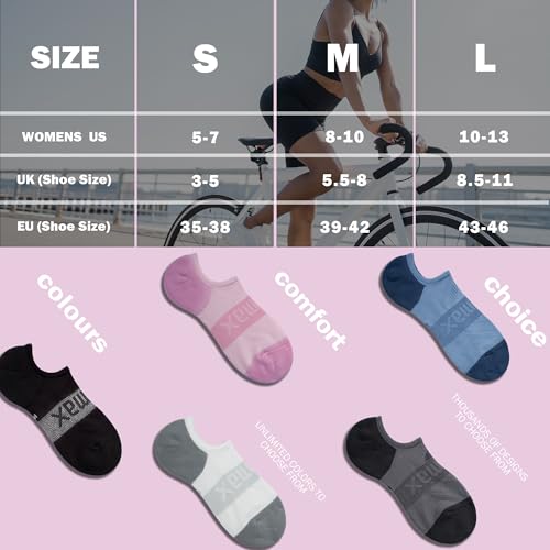 Image of BRISIRA Bamboo Viscose Coolmax Running Golf No Show Socks Women Compression Moisture Wicking Performance Low Cut Tab Athletic