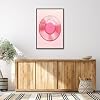 Vintage Light Pink Vinyl Record Wall Art Poster Retro Maximalist Eclectic Canvas Picture Art Decor Y2k Girly Print Trendy Family Home Room Decor Aesthetic 30X45CM Black Framed #4