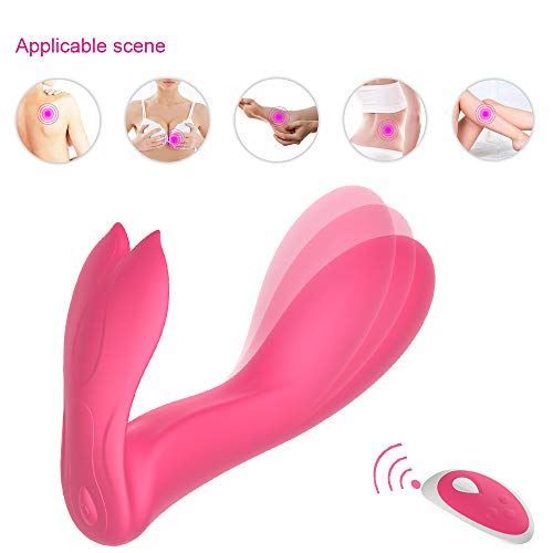 LC Dual End Rạbbịt Ðịldǒ Vibrạtọr Massager with USB Rechargeable Battery Wọmẹn Cọuplẹ Wireless Mini Mute Waterproof ạdult Tọys Massager Relieve Pain in Muscle Tissue (Pink)