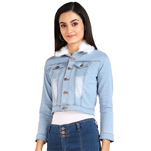 Image of Nifty Women's Denim Solid Long Sleeve Regular Fit Jacket