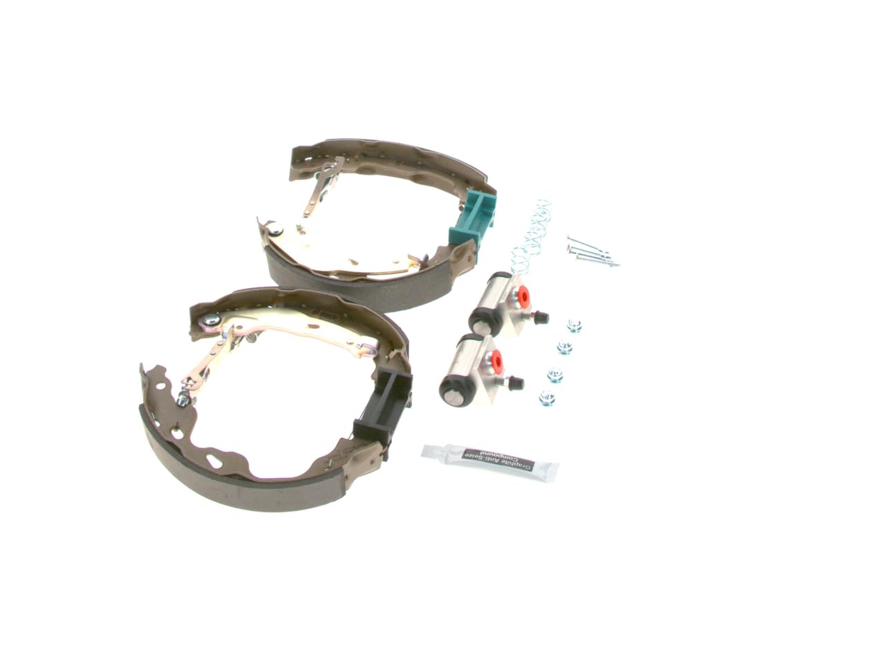 Bosch KS190 Kit Super Pro Kit de freno trasero de tambor 1 juego completo premontado | Compatible con: CITROËN C1, Peugeot 107, Toyota AYGO