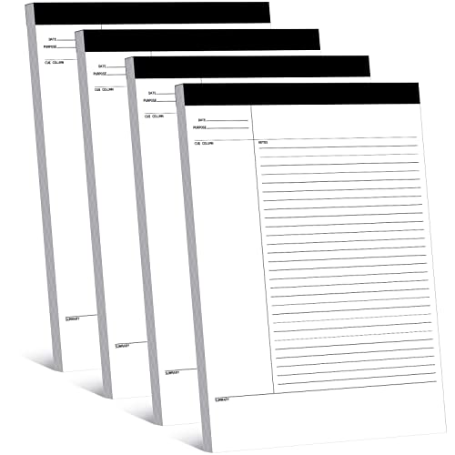 Feuilles lignées en bloc de 400 pages pour le collège, les cours et les fournitures de bureau