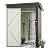 Greesum Outdoor Storage Shed 5 x 3 ft. Utility Tool Shed Metal Storage Garden Shed with Door & Lock for Patio Storage, Brown