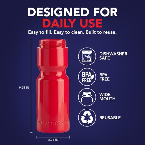 50 Strong Sports Water Bottles 6-Pack