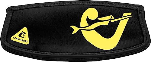 CRESSI Unisex-Adult Simply Neo Mask Strap Cover Neoprenriemenüberzug für Tauchmasken, Schwarz/Gelb, Einheitsgröße CRESSI Unisex-Adult Simply Neo Mask Strap Cover Neoprenriemenüberzug für Tauchmasken, Schwarz/Gelb, Einheitsgröße